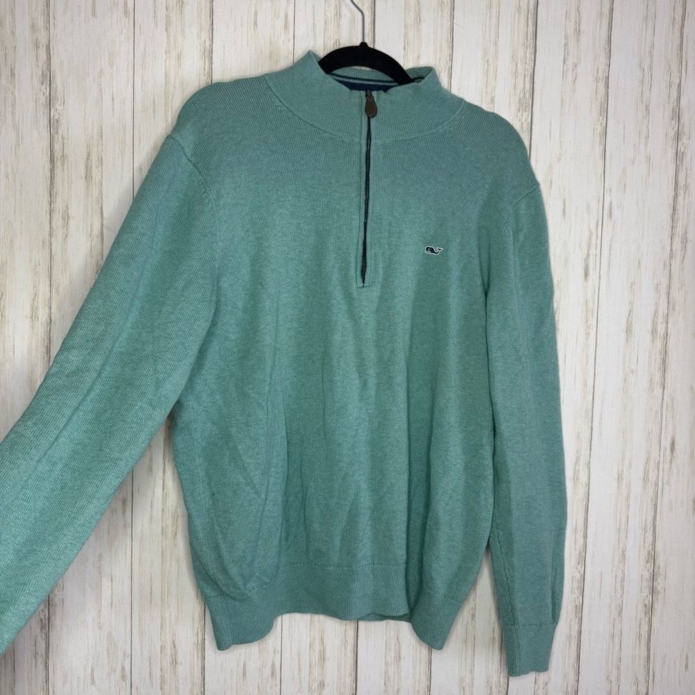 Vineyard Vines Men's Cashmere Teal Sweater